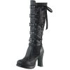 Bottes Steampunk Femme en Cuir PU