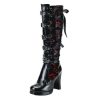 Bottes Steampunk Femme en Cuir PU – Image 2