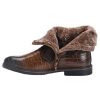 Bottines Moto Homme Marron