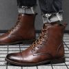 Bottines Homme Cuir Marron Lacets – Image 8