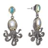 Boucles d'Oreilles Poulpe Steampunk