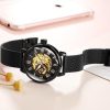 Montre Squelette Femme Bracelet Cuir – Image 7