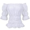 Chemise Blanche Épaules Dénudées – Image 4