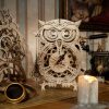 Maquette Bois Horloge Hibou – Image 5