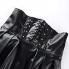 Jupe Simili Cuir Taille Haute – Image 3