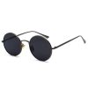 Lunettes de Soleil Vintages Rouges Rondes – Image 2