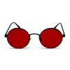 Lunettes de Soleil Vintages Rouges Rondes – Image 3