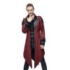 Manteau Gothique Homme Rouge – Image 2