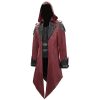 Manteau Gothique Homme Rouge – Image 4
