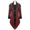 Manteau Gothique Homme Rouge – Image 6