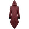 Manteau Gothique Homme Rouge – Image 7