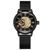 Montre Squelette Femme Bracelet Cuir – Image 5
