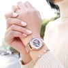 Montre Squelette Femme Bracelet Cuir – Image 3