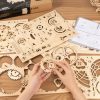 Maquette Bois Horloge Hibou – Image 6